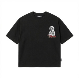 T-Shirt Boxy fit "Collage Tattoo" - Black | Hipster