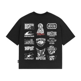 T-Shirt Uomo Boxy fit "Collage Tattoo" | Hipster
