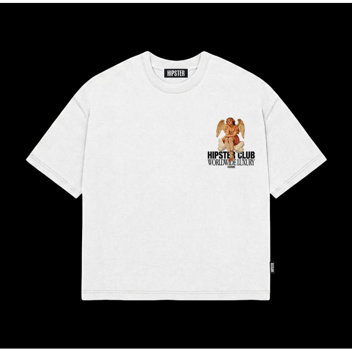T-Shirt Boxy fit "Angel" - White | Hipster