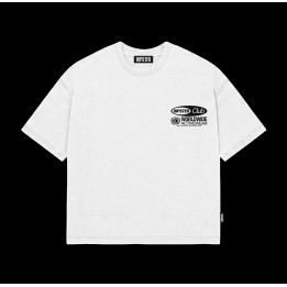 T-Shirt Boxy fit "Hipster Club Worldwide" - White | Hipster