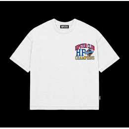 T-Shirt Boxy fit "Hipster Club Champions" - White | Hipster