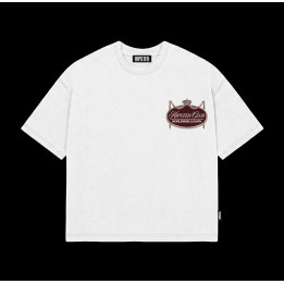 T-Shirt Boxy fit "Hipster Club" - White | Hipster