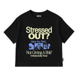 T-Shirt Donna Oversize "Stressed Out?" | Hipster