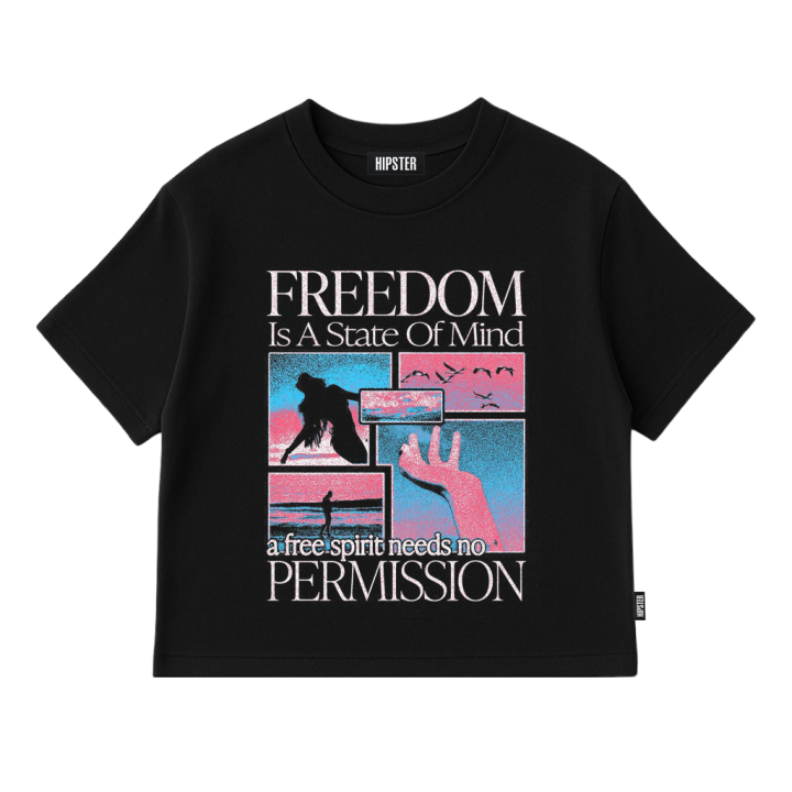 T-Shirt Donna Oversize "Free Spirit" | Hipster
