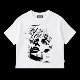 T-Shirt Donna Oversize "Falling in Love" | Hipster