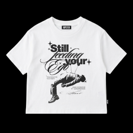 T-Shirt Donna Oversize "Still Feeding Your Ego" - White | Hipster
