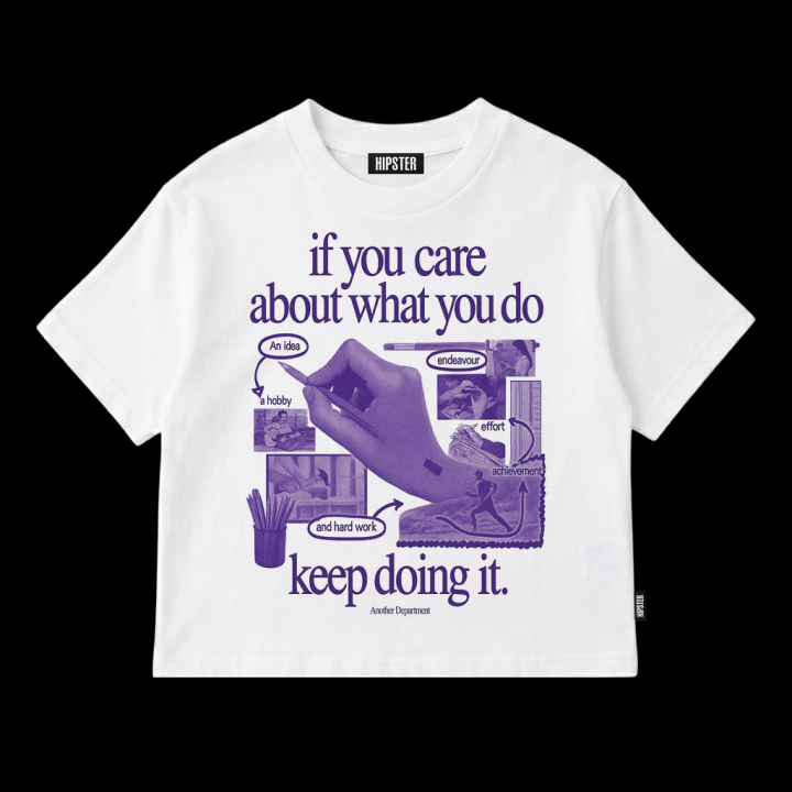 T-Shirt Donna Oversize "Keep Doing It" | Hipster