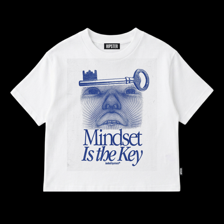 T-Shirt Donna Oversize "Mindset Is the Key" | Hipster