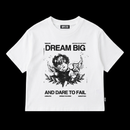 T-Shirt Donna Oversize "DREAM BIG AND DARE TO FAIL" | Hipster