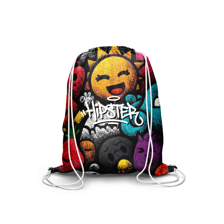 Gym Sac "Happy Doodle" | Hipster