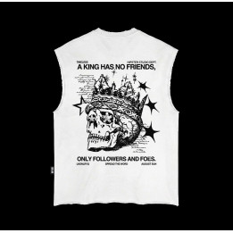 Tank Top Uomo Raw "A King Has No Friends" | Hipster