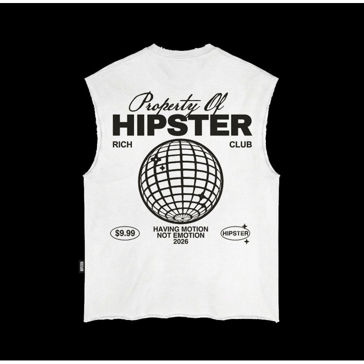 Tank Top Uomo Raw "Property of Hipster Rich Club" | Hipster