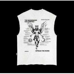 Tank Top Uomo Raw "The Messenger Has Arrived" | Hipster