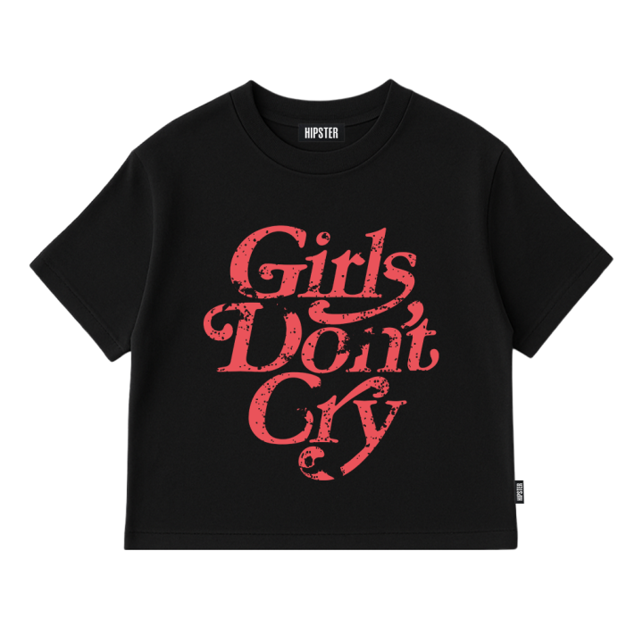 T-Shirt Oversize "Girls Don't Cry" - Black | Hipster