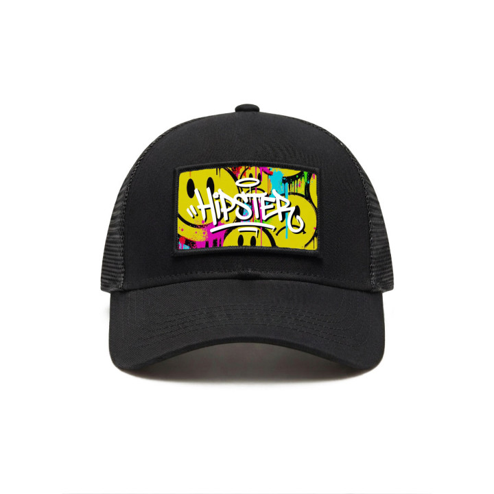 Patch Snapback Trucker Hat "Smiley" | Hipster