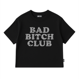 T-Shirt Oversize "Bad Bitch Club" - Black | Hipster