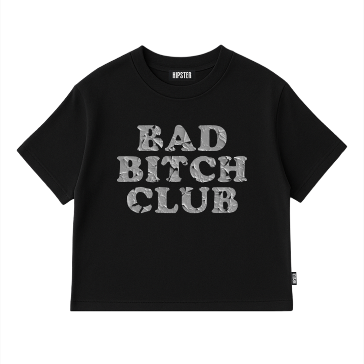T-Shirt Oversize "Bad Bitch Club" - Black | Hipster