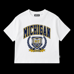 T-Shirt Oversize "Michigan" - White | Hipster